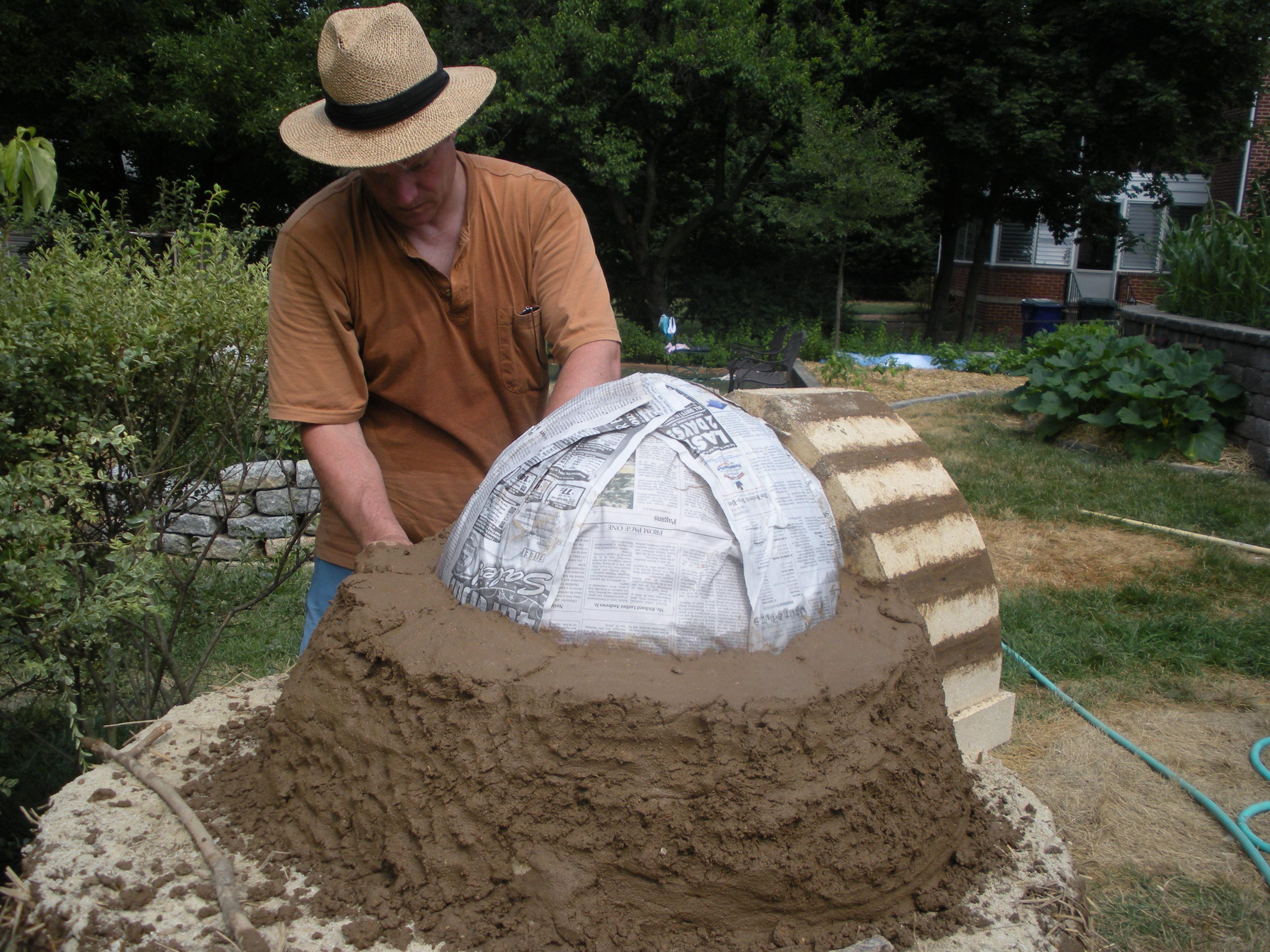 First Layer of the Earthen Oven